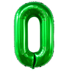 Dark Green Number Balloon 40 Foil Jungle Birthday Party Decor