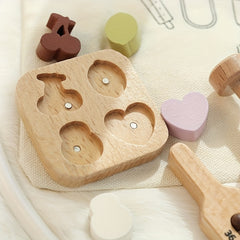 Kids Wooden Doctor & Nurse Role Play Set with Stethoscope Bag Syringe Toy