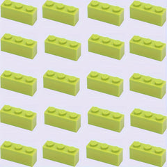 20pcs Sixteen Colors Building Blocks High Wall Bricks DIY Scenery Toys