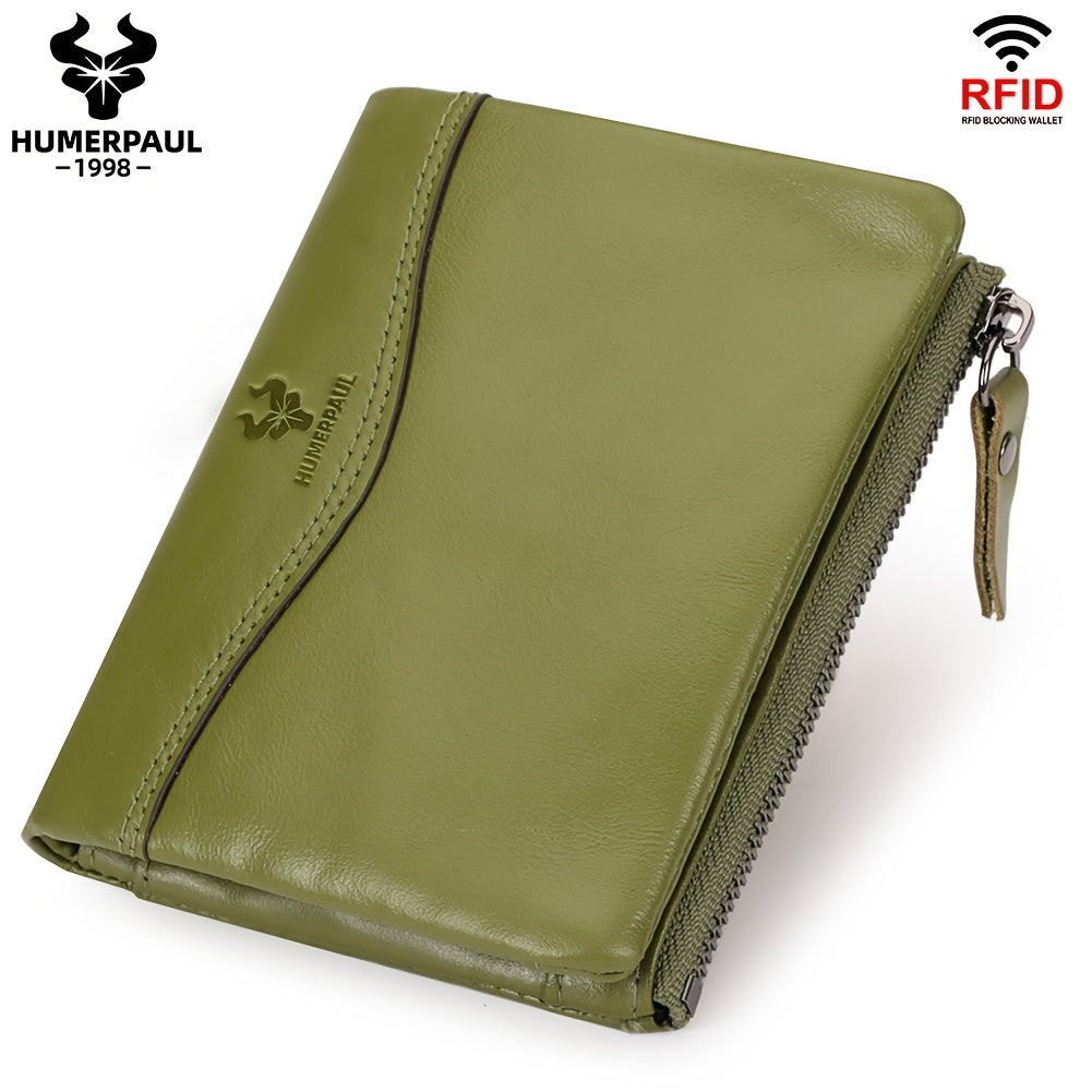 Women's Leather Wallet RFID Blocking Coin Purse Stylish Gift BP812