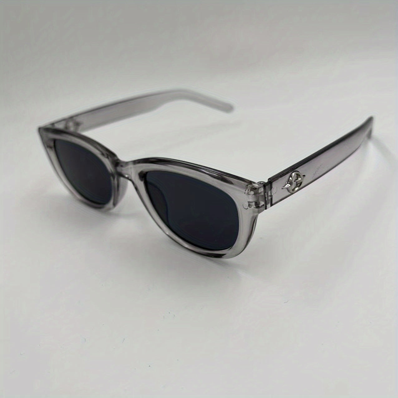 Y2K Square Jelly Sunglasses Metal Planet Decor UV400