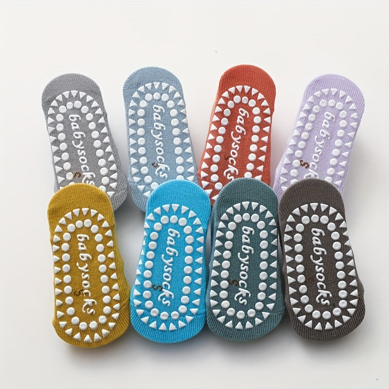 3 Pairs Baby Non-Slip Trampoline Socks Soft Comfortable Breathable Floor Socks
