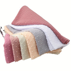 Fur Ball Chiffon Long Scarf Sun Protection Shawl Turban Head Scarf