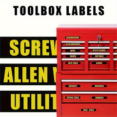 36pcs Toolbox Label Sticker Set for Easy Organization