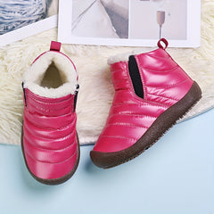 Kid's Snow Boots Fleece Lined Cozy Ankle Boots
