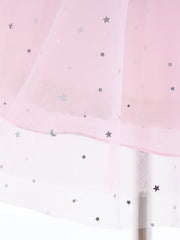 Girls Star Moon Sequin Mesh Princess Dress