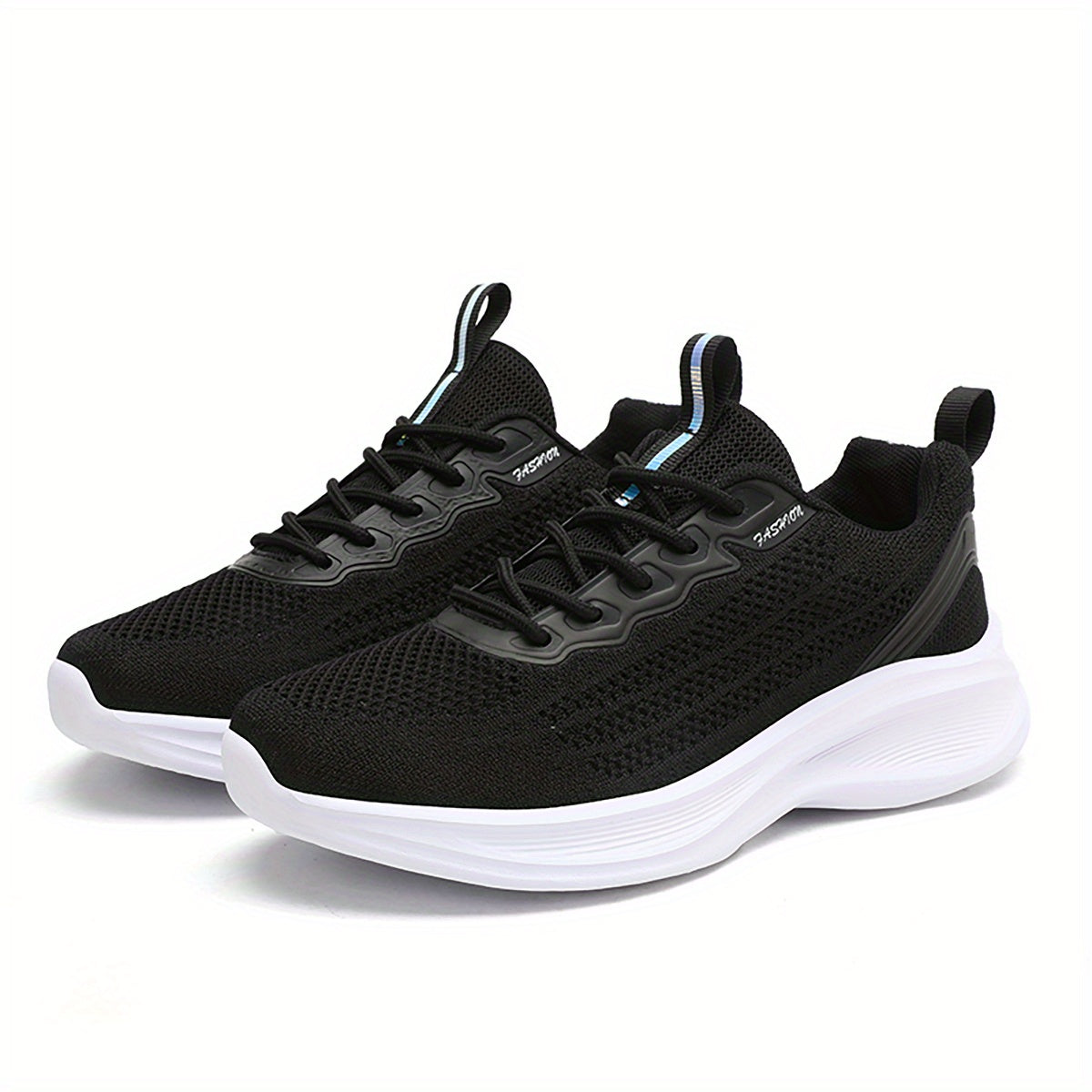 Women's Breathable Knit Sneakers Low Top Lace Up Shoes