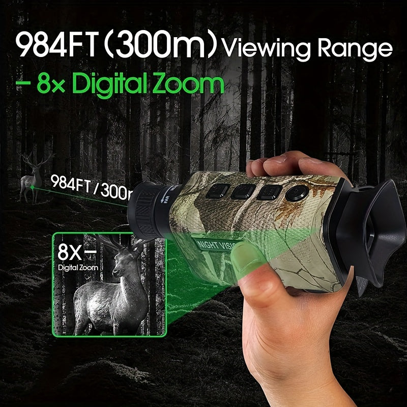 Rechargeable 8x Zoom Camouflage Night Vision Goggles