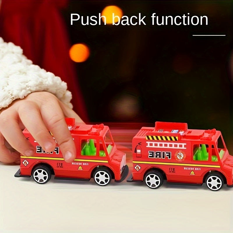 Pull Back Toy Car Fast Food Bus Mold Inertia Educational Toy
