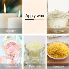 100 Pcs Pre Waxed Cotton Candle Wicks Kit with Holders and Glue Dots