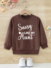 Girls' Sassy Aunt Graphic Active Pullovers