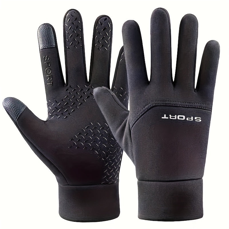 Men's Cycling Gloves Waterproof Touch Screen Driving Fishing WarmGloves