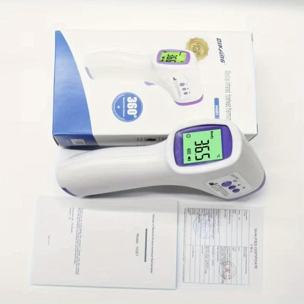No Touch Forehead Thermometer LED Digits