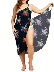 Solid High Split Cami Maxi Dress Plus Size