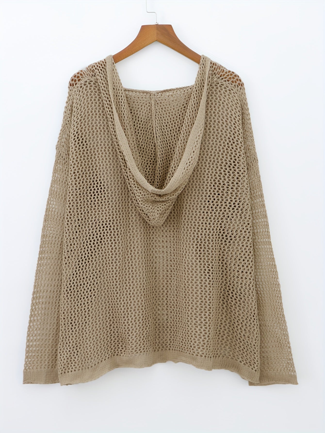Casual Sweater Women's Plus Solid Long Sleeve Hooded Jumper