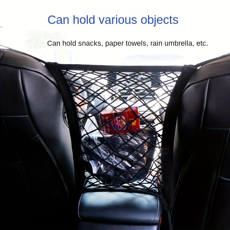 Car Net Pocket Seat Storage Stretch Net Pocket Car Storage Mesh Bag
