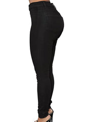 Sexy High Waist Skinny Jeans High Stretch Slim Fit High Rise Casual Denim Pants
