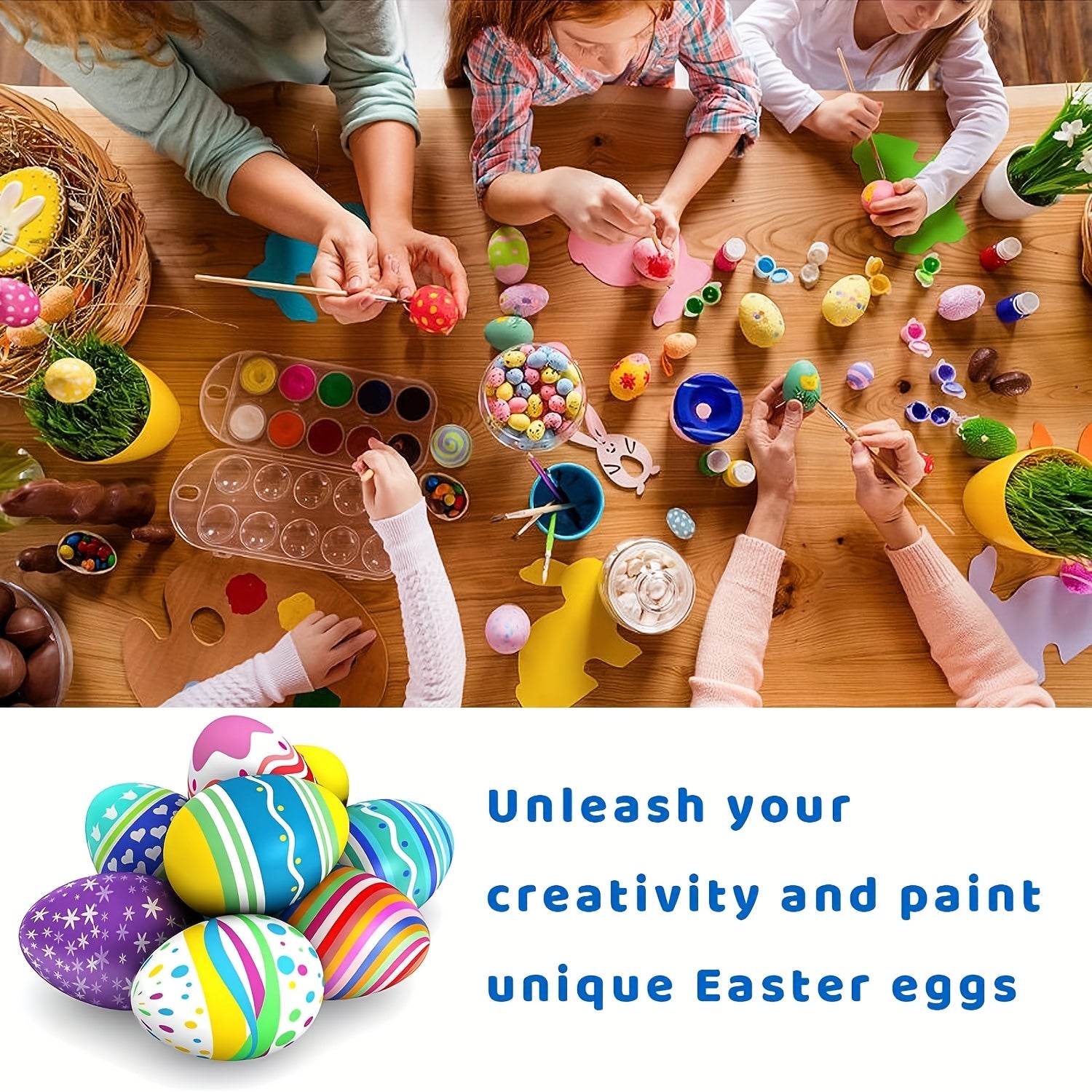 10pcs Egg Painting Art Toy DIY Interactive Play House Student Tool
