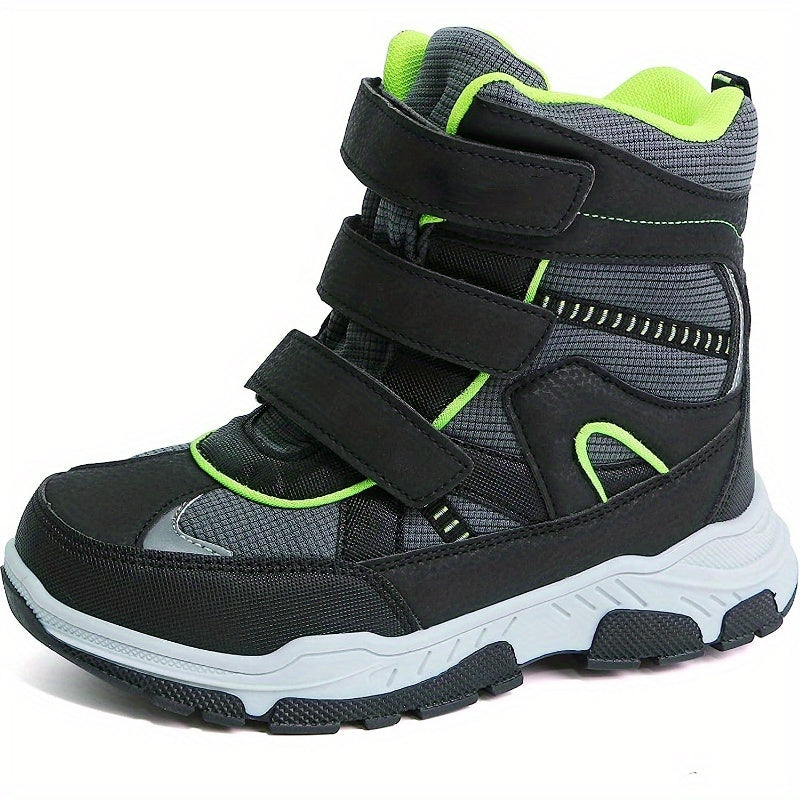 Boys Snow Boots - Warm, Waterproof, Non-Slip, Easy to Wear