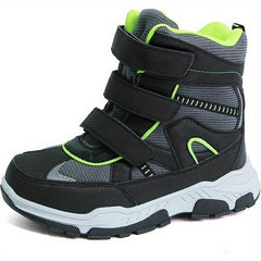 Boys Snow Boots - Warm, Waterproof, Non-Slip, Easy to Wear