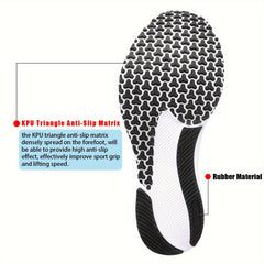 Men's Breathable Running Shoes Non Slip Lace Up Sneakers