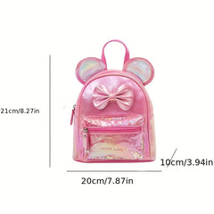 Kids Backpack Cartoon Bowknot Ears Kindergarten Schoolbag