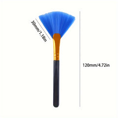 2pcs Fan-shaped Computer Brush Soft Bristles Dust Removal