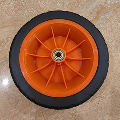 Hand Trailer Wheel 8-Inch Black Solid Rubber Replacement Tire