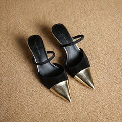 Women's Stiletto Heeled Shoes Pointed Toe Slip On Comfortable Pumps