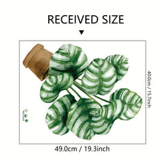 Potted Green Plants Wall Stickers Leaves Wall Posters Decorations