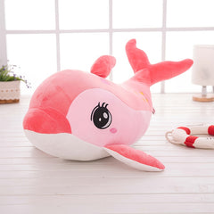 Cute Dolphin Plush Toy with Expressive Eyes