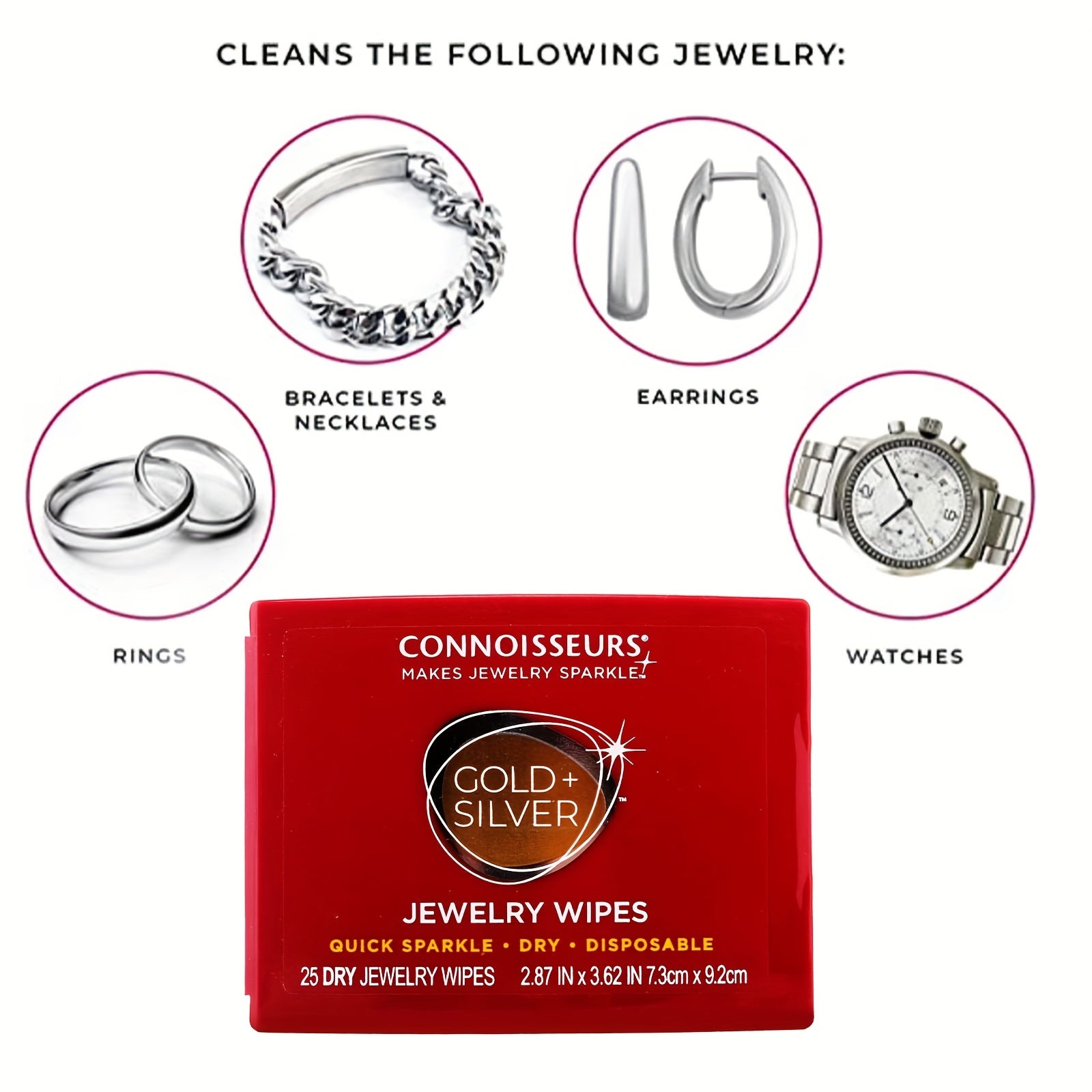 Precious Metal Cleaning Wipes for Jewelry - Deoxidize & Shine
