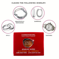 Precious Metal Cleaning Wipes for Jewelry - Deoxidize & Shine