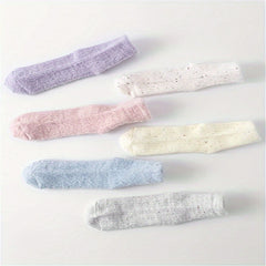 6 Pairs Fuzzy Crew Socks Women's Stockings & Hosiery