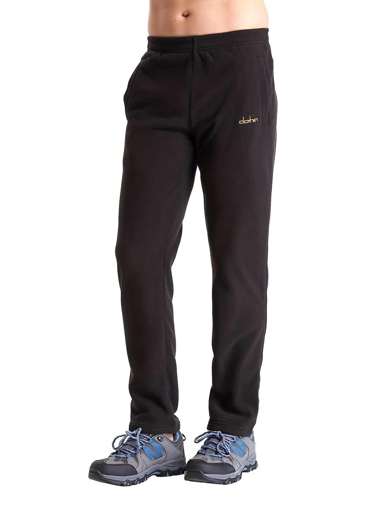 Men's Fleece-Lined Thermal Pants for Outdoor Activities