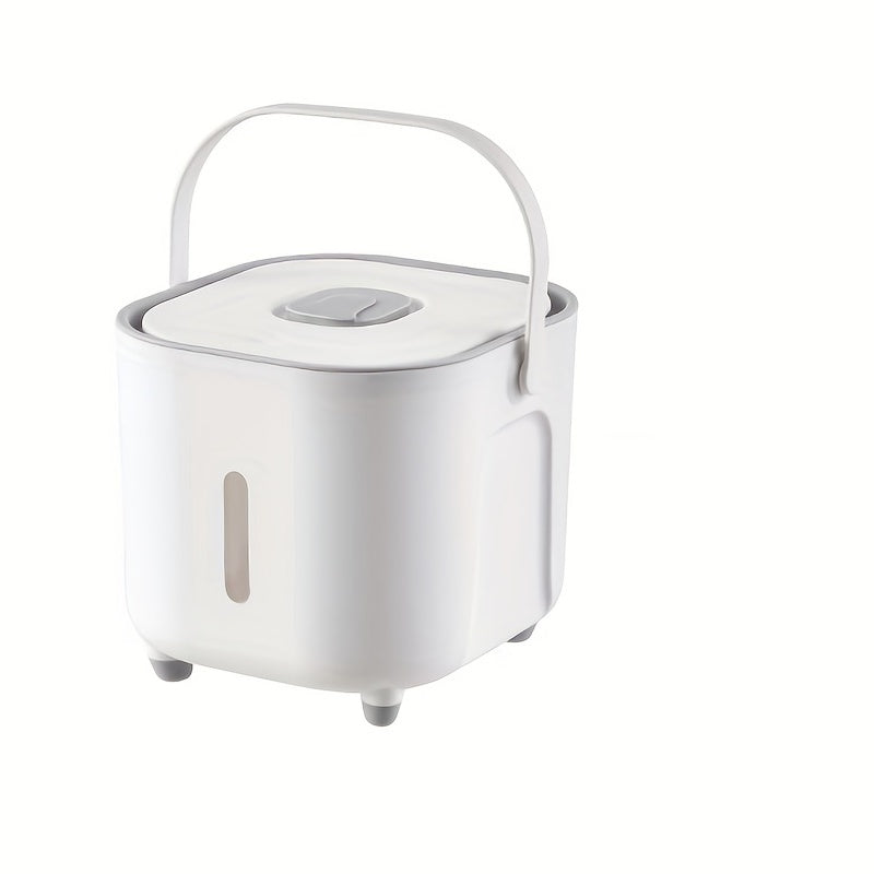 Large Capacity Rice Bucket with Measuring Cup Sealed Storage Container