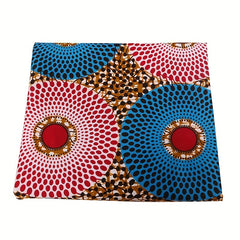 6 Yards African Geometric Pattern Double Sided Printed Fabric