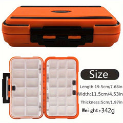 Double Sided Waterproof Fishing Gear Box Hook Bait Storage Tackle