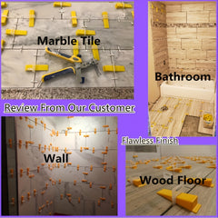 100pcs Tile Leveler Clamps Wedges Floor Tile Leveling System Clips