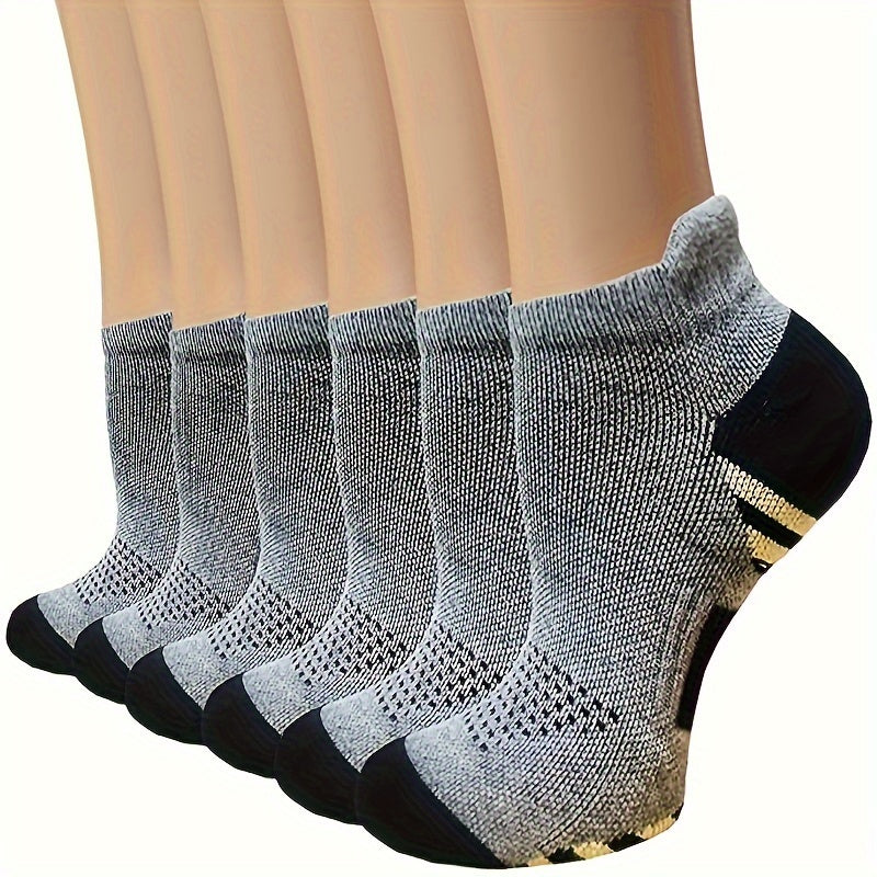 Copper Compression Ankle Socks 3 Pairs for Circulation and Arch Support