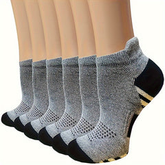 Copper Compression Ankle Socks 3 Pairs for Circulation and Arch Support