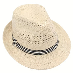 Braided Sun Hat for Kids Straw Hat Outdoor Traveling