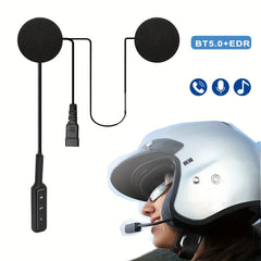 BT5.0 Moto Helmet Headset - Handsfree Calls & Music