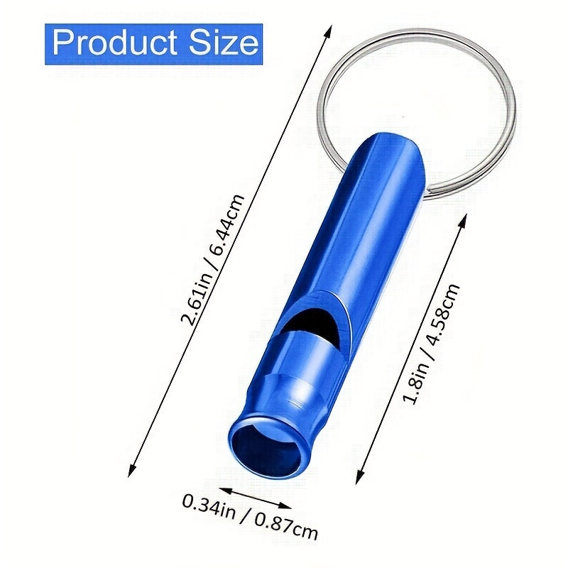 5pcs set Emergency Survival Whistle with Keychain, High Decibel Sound Safety
