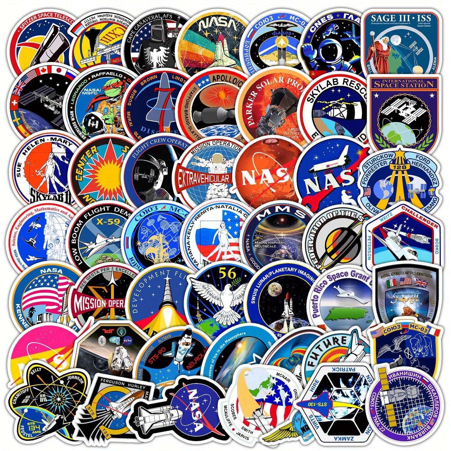 Space Agency Doodle Sticker Pack - Waterproof