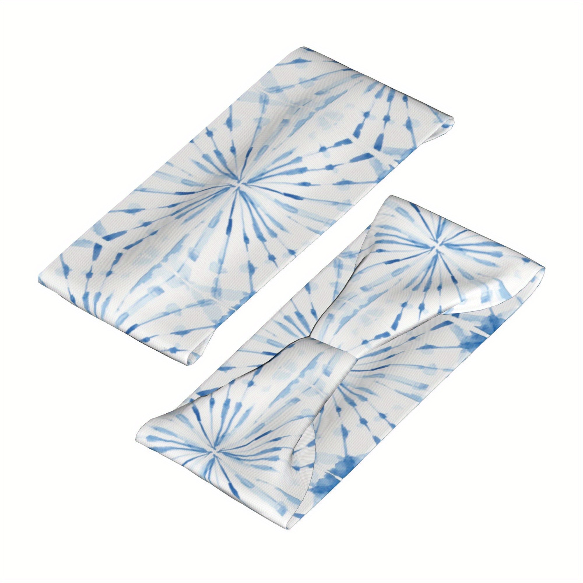 Men's Tie Dye Floral Headband Stretchy Fit Gym Halloween