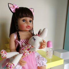 Silicone Body Reborn Baby Doll: Newborn Toy for Girls