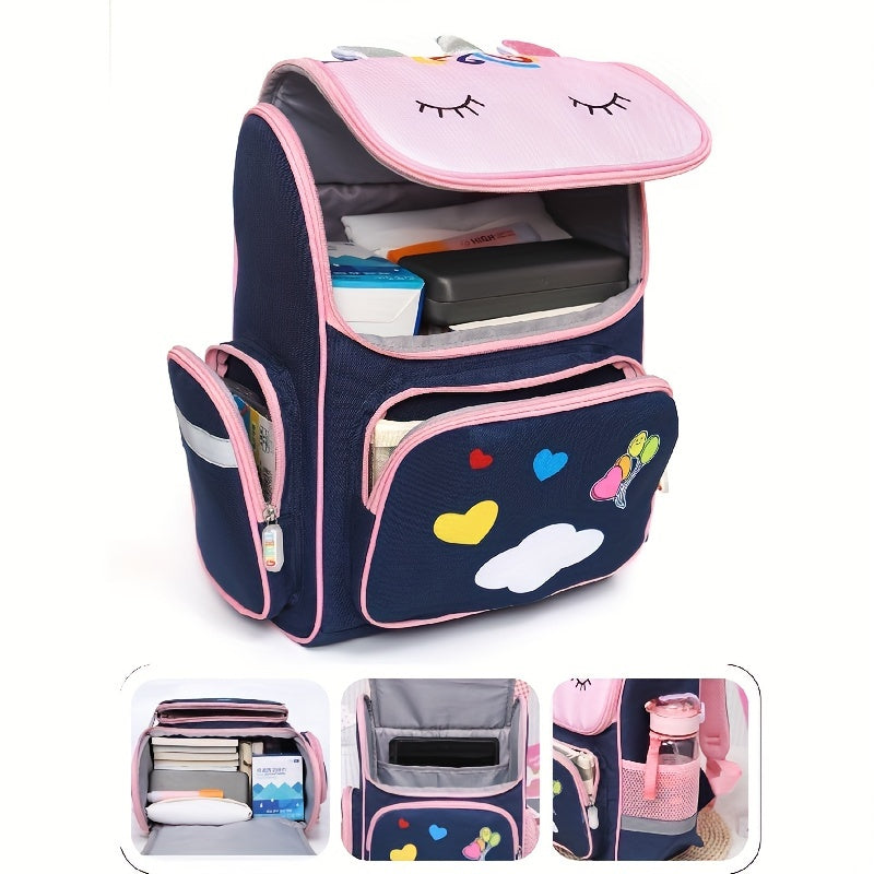 Unicorn School Bag for Kids with Protective Spine
