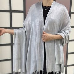 Glitter Tassel Shawl Cape Bridal Wedding Wrap