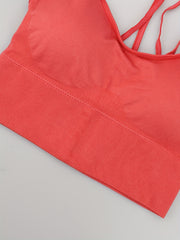 Cross Back Wireless Sports Bra Comfortable Stretchy Intimates